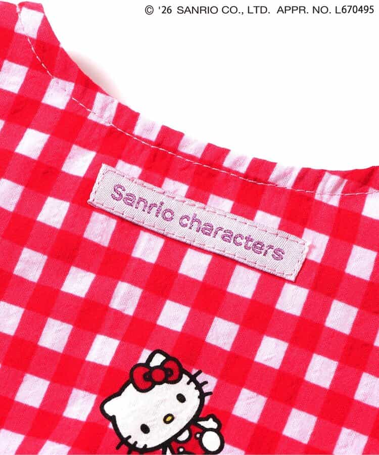 日本童裝 BREEZE x Sanrio 格仔連衣 70-80cm 女童款 初生嬰兒 夏季 Jumpsuit