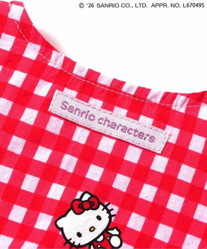 日本童裝 BREEZE x Sanrio 格仔連衣 70-80cm 女童款 初生嬰兒 夏季 Jumpsuit
