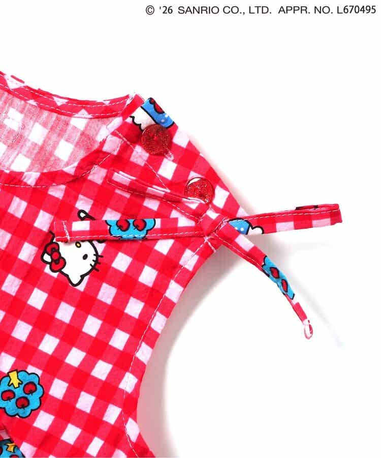 日本童裝 BREEZE x Sanrio 格仔連衣 70-80cm 女童款 初生嬰兒 夏季 Jumpsuit