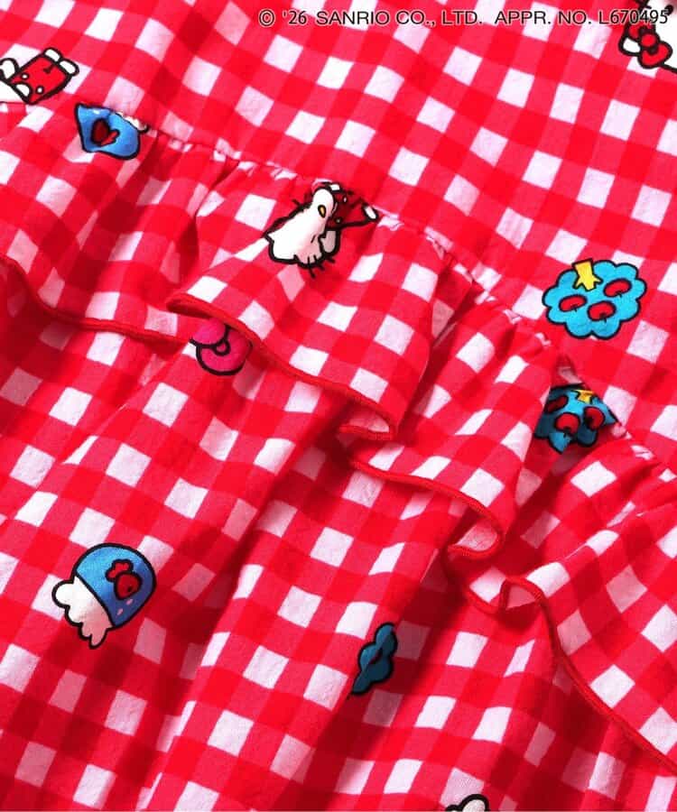 日本童裝 BREEZE x Sanrio 格仔連衣 70-80cm 女童款 初生嬰兒 夏季 Jumpsuit