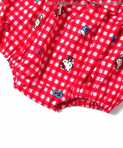日本童裝 BREEZE x Sanrio 格仔連衣 70-80cm 女童款 初生嬰兒 夏季 Jumpsuit