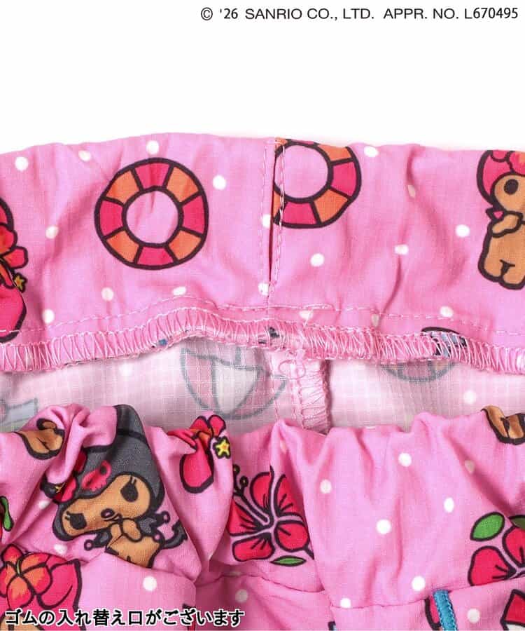 日本童裝 BREEZE x Sanrio 水陸兩用 防水系列 防UV 沙灘泳褲 90-140cm 女童款 PANTS 夏季 夏日玩水泳衣特輯