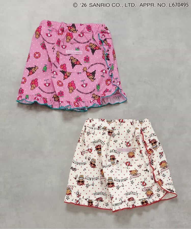 日本童裝 BREEZE x Sanrio 水陸兩用 防水系列 防UV 沙灘泳褲 90-140cm 女童款 PANTS 夏季 夏日玩水泳衣特輯