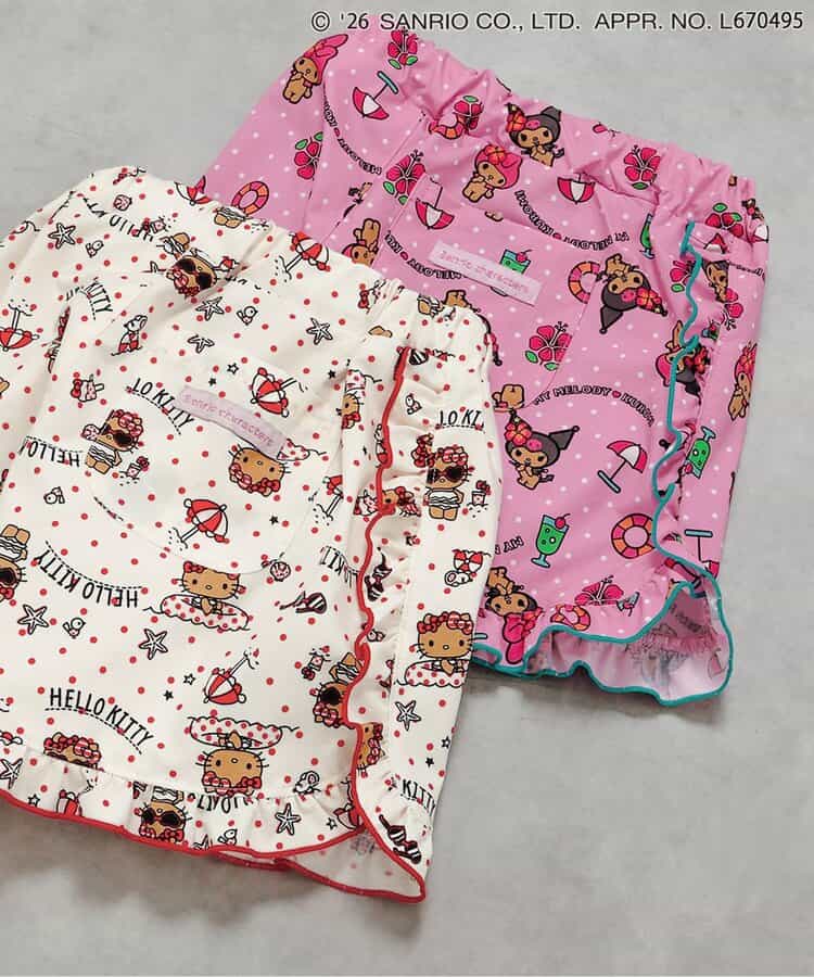 日本童裝 BREEZE x Sanrio 水陸兩用 防水系列 防UV 沙灘泳褲 90-140cm 女童款 PANTS 夏季 夏日玩水泳衣特輯