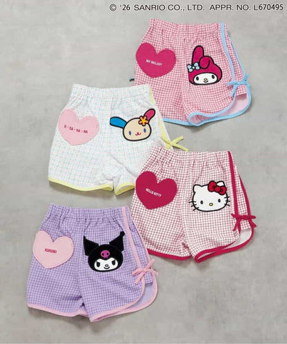 日本童裝 BREEZE x Sanrio 心心口袋短褲 90-140cm 女童款 夏季 PANTS