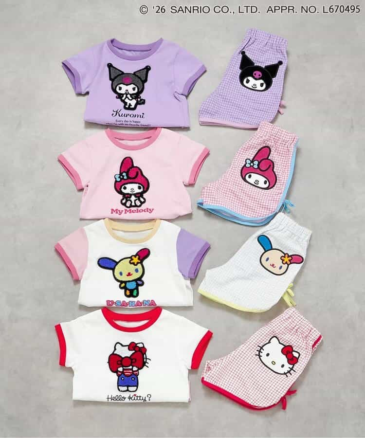 日本童裝 BREEZE x Sanrio 貼布上衣 90-140cm 女童款 夏季 TOPS