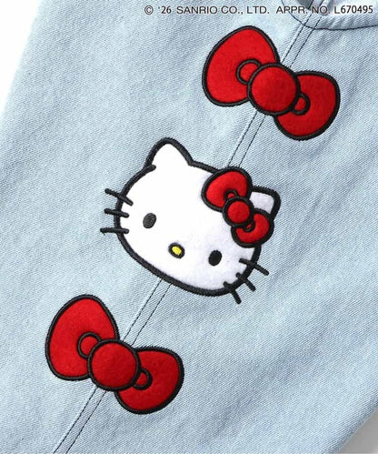 日本童裝 BREEZE x Sanrio 荷葉邊牛仔背帶褲 90-130cm 女童款 夏季 Jumpsuit