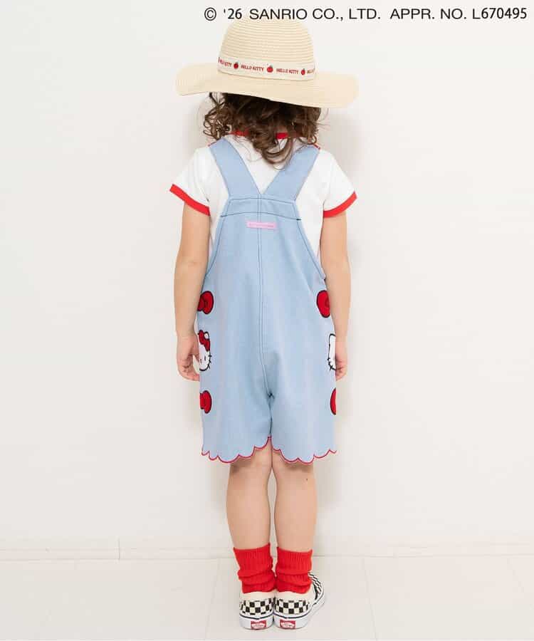 日本童裝 BREEZE x Sanrio 荷葉邊牛仔背帶褲 90-130cm 女童款 夏季 Jumpsuit