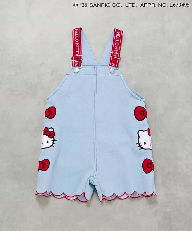 日本童裝 BREEZE x Sanrio 荷葉邊牛仔背帶褲 90-130cm 女童款 夏季 Jumpsuit