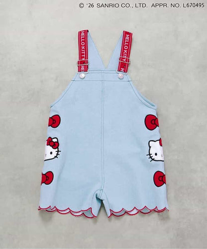 日本童裝 BREEZE x Sanrio 荷葉邊牛仔背帶褲 90-130cm 女童款 夏季 Jumpsuit
