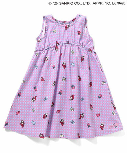 日本童裝 BREEZE x Sanrio 印花背心連身裙 90-130cm 女童款 夏季 DRESSES