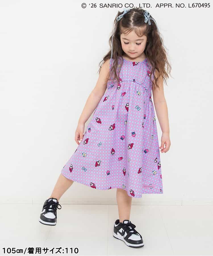 日本童裝 BREEZE x Sanrio 印花背心連身裙 90-130cm 女童款 夏季 DRESSES