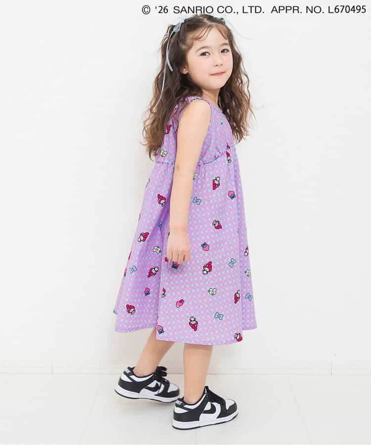 日本童裝 BREEZE x Sanrio 印花背心連身裙 90-130cm 女童款 夏季 DRESSES