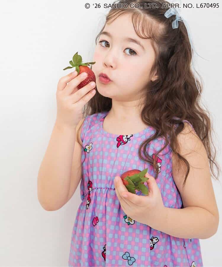 日本童裝 BREEZE x Sanrio 印花背心連身裙 90-130cm 女童款 夏季 DRESSES