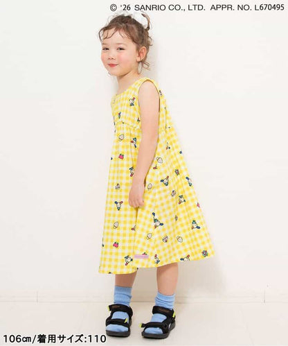 日本童裝 BREEZE x Sanrio 印花背心連身裙 90-130cm 女童款 夏季 DRESSES