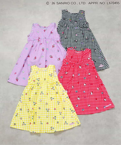 日本童裝 BREEZE x Sanrio 印花背心連身裙 90-130cm 女童款 夏季 DRESSES