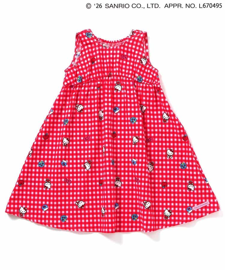 日本童裝 BREEZE x Sanrio 印花背心連身裙 90-130cm 女童款 夏季 DRESSES