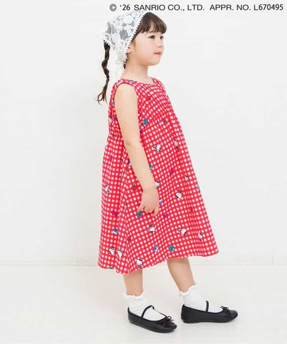 日本童裝 BREEZE x Sanrio 印花背心連身裙 90-130cm 女童款 夏季 DRESSES