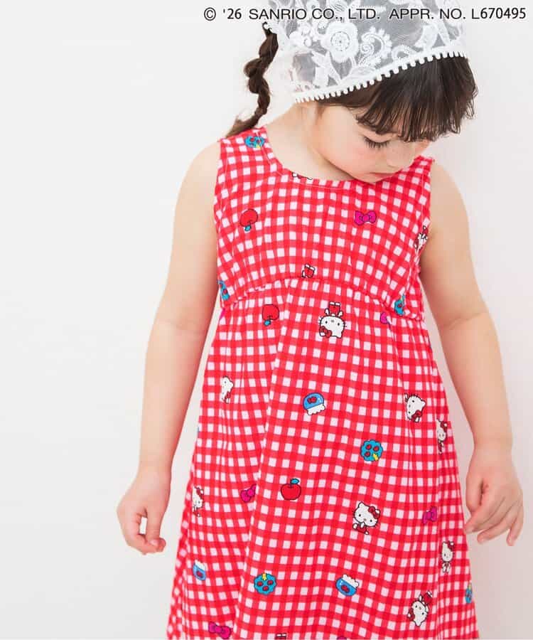 日本童裝 BREEZE x Sanrio 印花背心連身裙 90-130cm 女童款 夏季 DRESSES