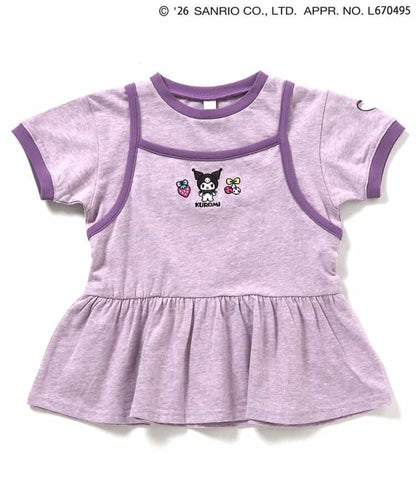 日本童裝 BREEZE x Sanrio 假兩件上衣 90-140cm 女童款 夏季 TOPS