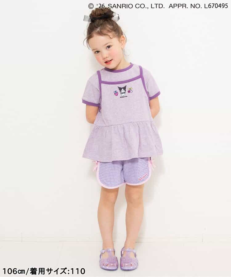 日本童裝 BREEZE x Sanrio 假兩件上衣 90-140cm 女童款 夏季 TOPS
