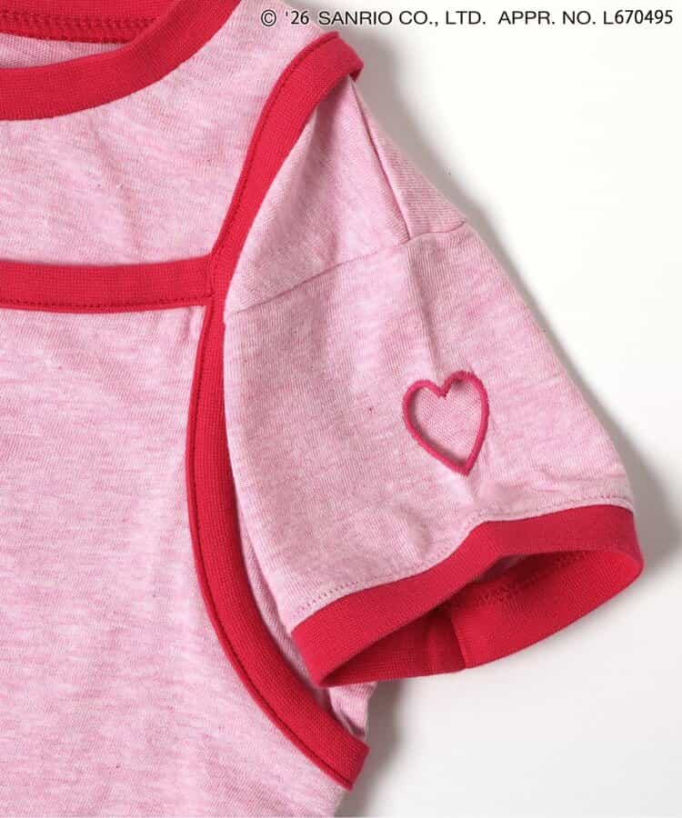 日本童裝 BREEZE x Sanrio 假兩件上衣 90-140cm 女童款 夏季 TOPS