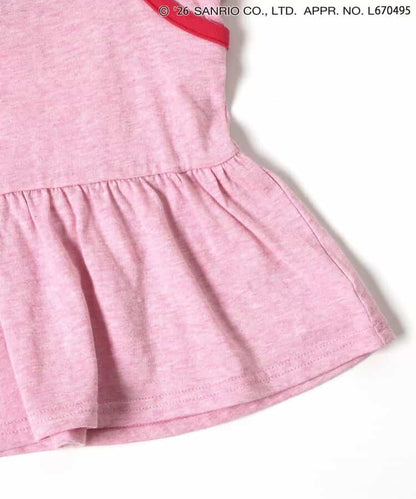 日本童裝 BREEZE x Sanrio 假兩件上衣 90-140cm 女童款 夏季 TOPS