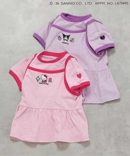 日本童裝 BREEZE x Sanrio 假兩件上衣 90-140cm 女童款 夏季 TOPS