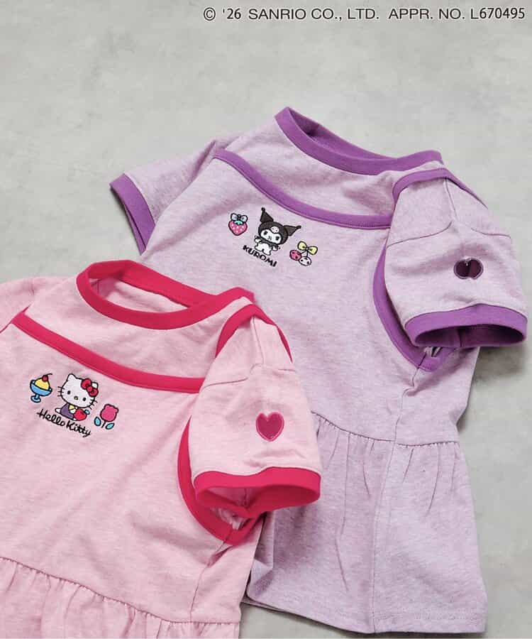 日本童裝 BREEZE x Sanrio 假兩件上衣 90-140cm 女童款 夏季 TOPS