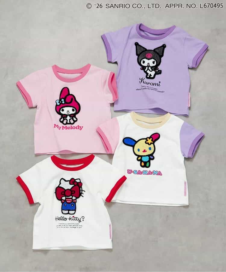 日本童裝 BREEZE x Sanrio 貼布上衣 90-140cm 女童款 夏季 TOPS