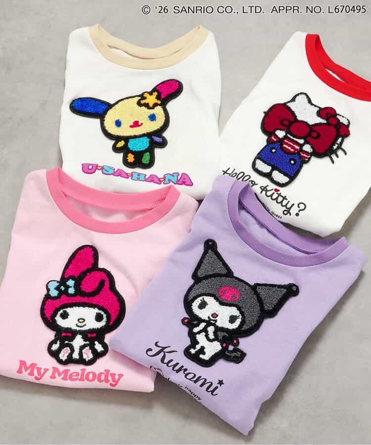 日本童裝 BREEZE x Sanrio 貼布上衣 90-140cm 女童款 夏季 TOPS