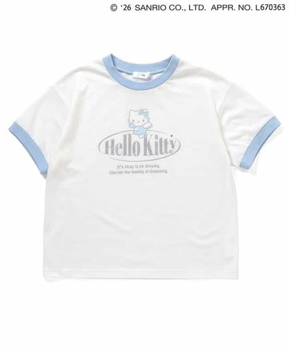 日本童裝 algy x Sanrio Hello Kitty 印花上衣 130-160cm 女童款 夏季  TOPS  其他品牌童裝
