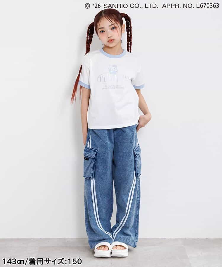 日本童裝 algy x Sanrio Hello Kitty 印花上衣 130-160cm 女童款 夏季  TOPS  其他品牌童裝