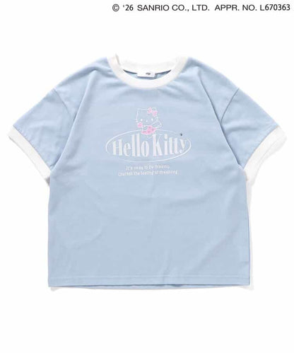 日本童裝 algy x Sanrio Hello Kitty 印花上衣 130-160cm 女童款 夏季  TOPS  其他品牌童裝
