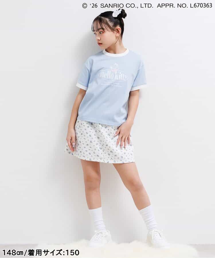 日本童裝 algy x Sanrio Hello Kitty 印花上衣 130-160cm 女童款 夏季  TOPS  其他品牌童裝