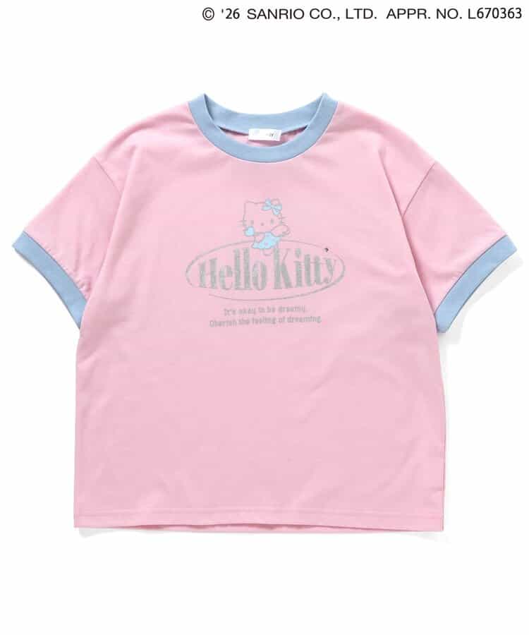 日本童裝 algy x Sanrio Hello Kitty 印花上衣 130-160cm 女童款 夏季  TOPS  其他品牌童裝