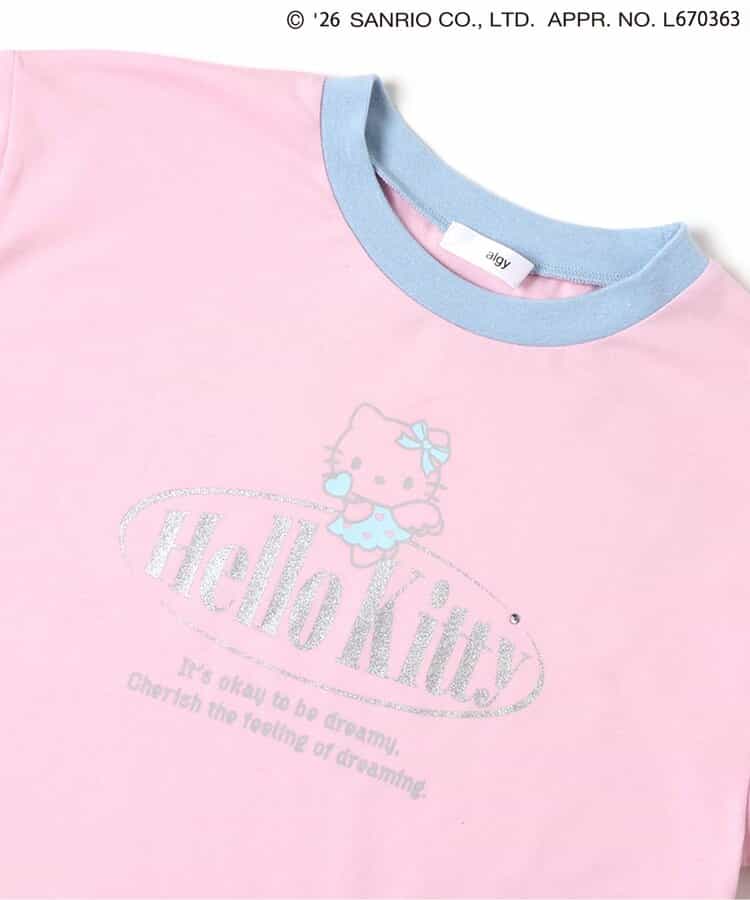 日本童裝 algy x Sanrio Hello Kitty 印花上衣 130-160cm 女童款 夏季  TOPS  其他品牌童裝