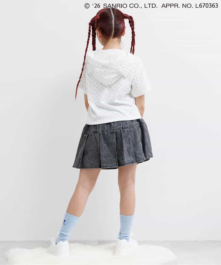 日本童裝 algy x Sanrio Hello Kitty 帶天使耳朵連帽衫 130-160cm 女童款 夏季  TOPS  其他品牌童裝