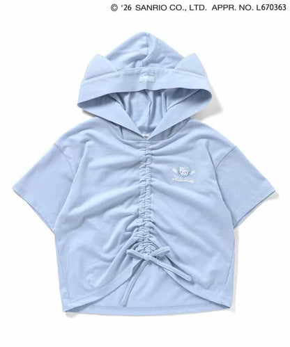日本童裝 algy x Sanrio Hello Kitty 帶天使耳朵連帽衫 130-160cm 女童款 夏季  TOPS  其他品牌童裝