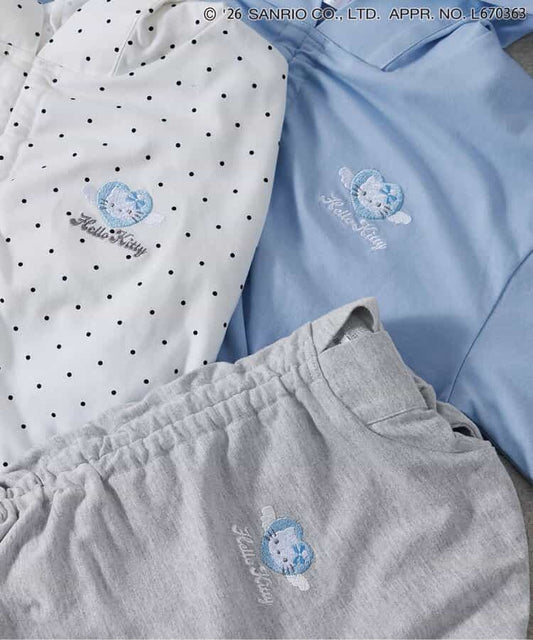 日本童裝 algy x Sanrio Hello Kitty 帶天使耳朵連帽衫 130-160cm 女童款 夏季  TOPS  其他品牌童裝