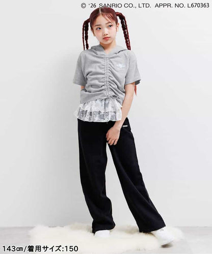 日本童裝 algy x Sanrio Hello Kitty 帶天使耳朵連帽衫 130-160cm 女童款 夏季  TOPS  其他品牌童裝
