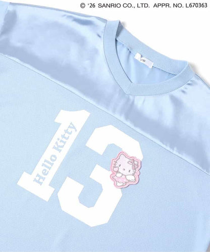 日本童裝 algy x Sanrio Hello Kitty 天使翼緞面拼接連身裙 130-160cm 女童款 夏季  TOPS  其他品牌童裝
