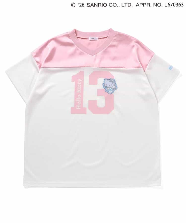 日本童裝 algy x Sanrio Hello Kitty 天使翼緞面拼接連身裙 130-160cm 女童款 夏季  TOPS  其他品牌童裝