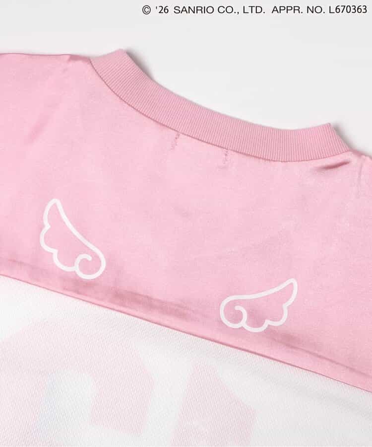 日本童裝 algy x Sanrio Hello Kitty 天使翼緞面拼接連身裙 130-160cm 女童款 夏季  TOPS  其他品牌童裝