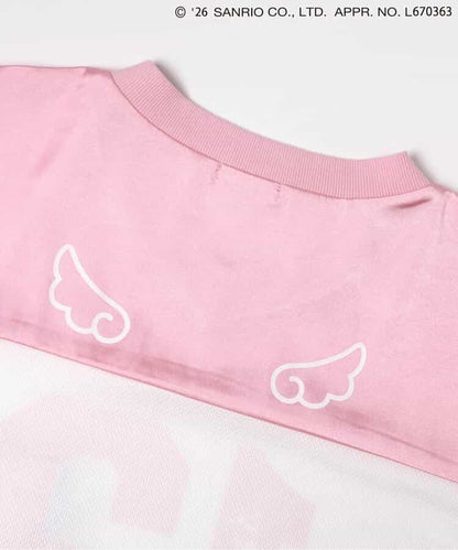 日本童裝 algy x Sanrio Hello Kitty 天使翼緞面拼接連身裙 130-160cm 女童款 夏季  TOPS  其他品牌童裝