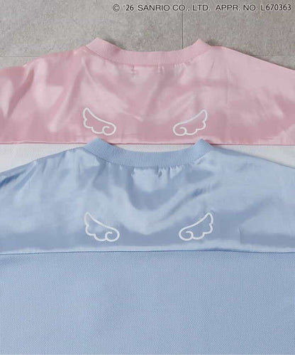 日本童裝 algy x Sanrio Hello Kitty 天使翼緞面拼接連身裙 130-160cm 女童款 夏季  TOPS  其他品牌童裝