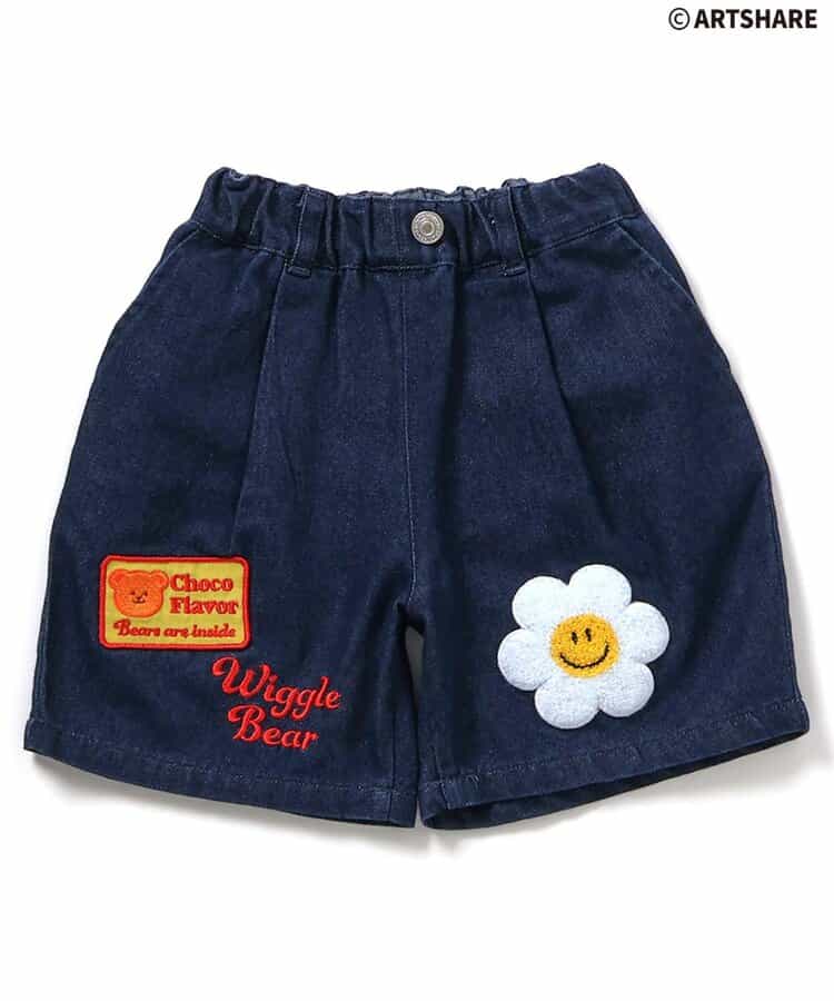 日本童裝 apres les cours x WIGGLE WIGGLE 牛仔短褲 80-130cm 男童款 夏季 PANTS