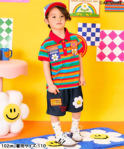 日本童裝 apres les cours x WIGGLE WIGGLE 牛仔短褲 80-130cm 男童款 夏季 PANTS