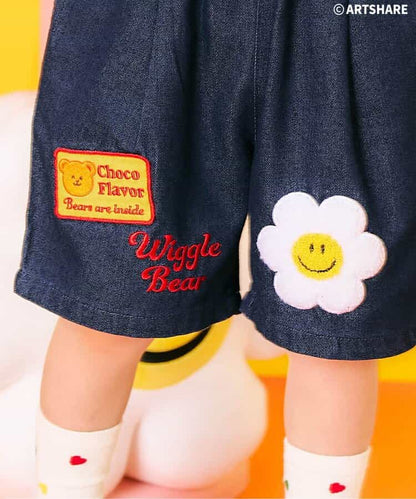 日本童裝 apres les cours x WIGGLE WIGGLE 牛仔短褲 80-130cm 男童款 夏季 PANTS