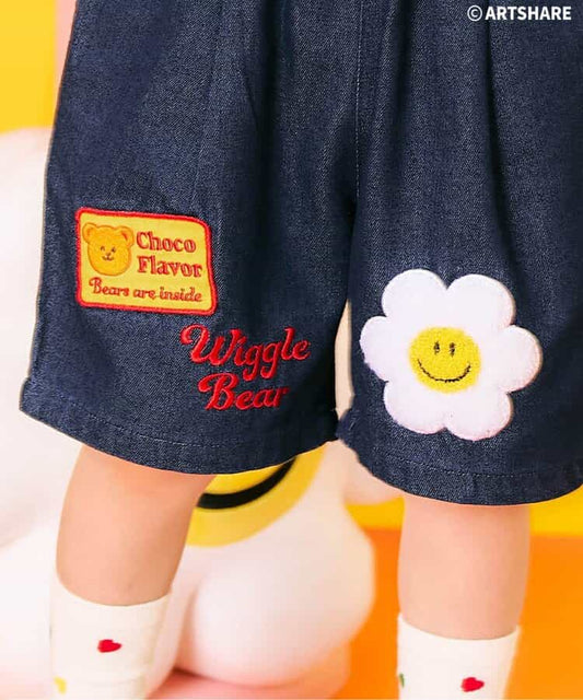 日本童裝 apres les cours x WIGGLE WIGGLE 牛仔短褲 80-130cm 男童款 夏季 PANTS